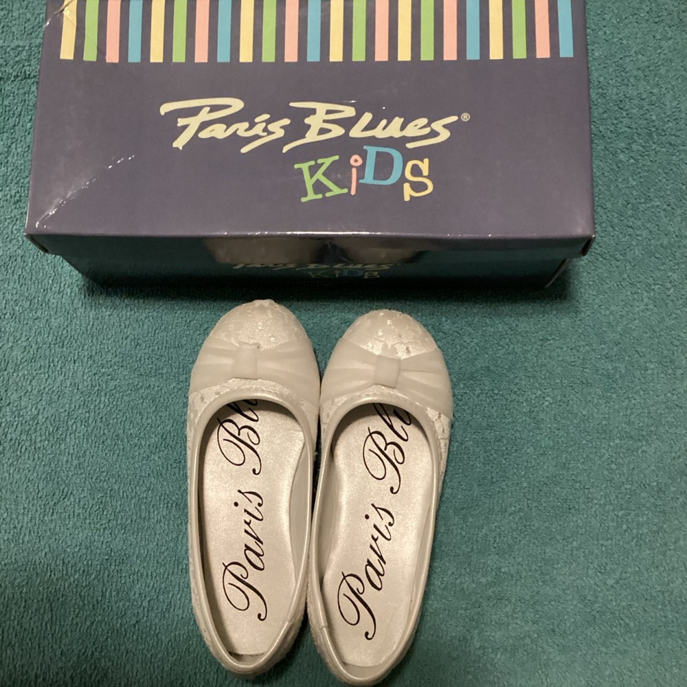 Paris Blues Girls Shoes - Lorraine White Size 11